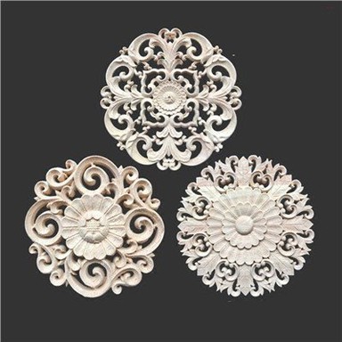 Antique Wooden Rosettes