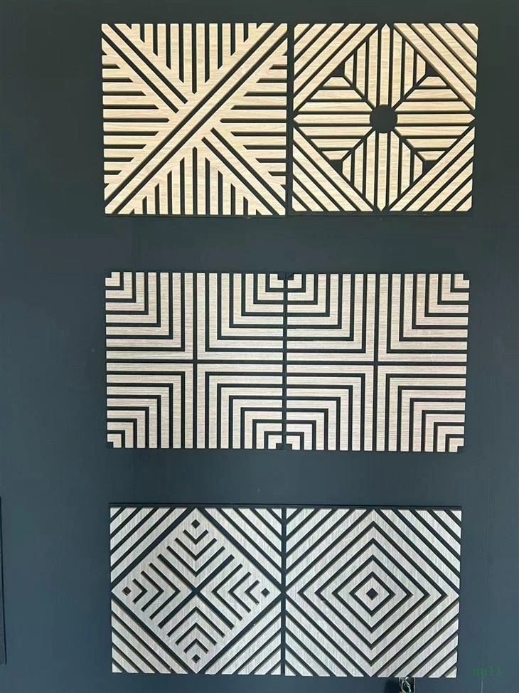 Decorative Acoustic Wooden Wall Panels Custom Shaped Sound-Absorbing Panels high quality