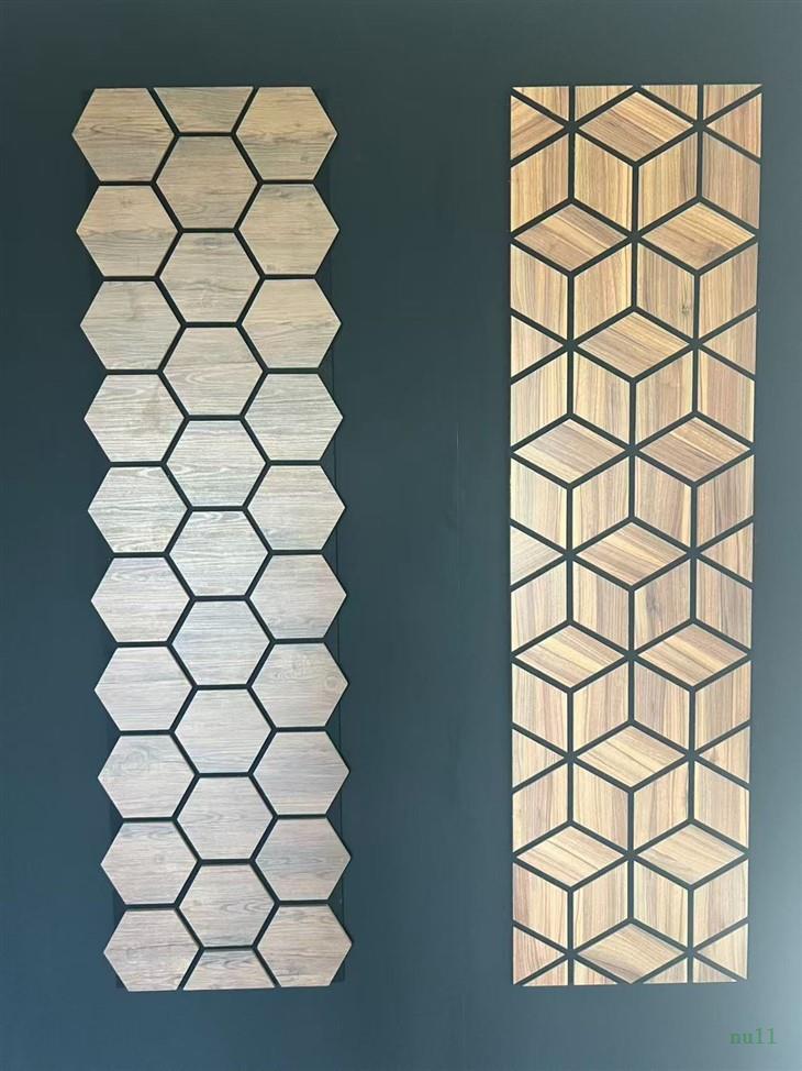 Decorative Acoustic Wooden Wall Panels Custom Shaped Sound-Absorbing Panels factory