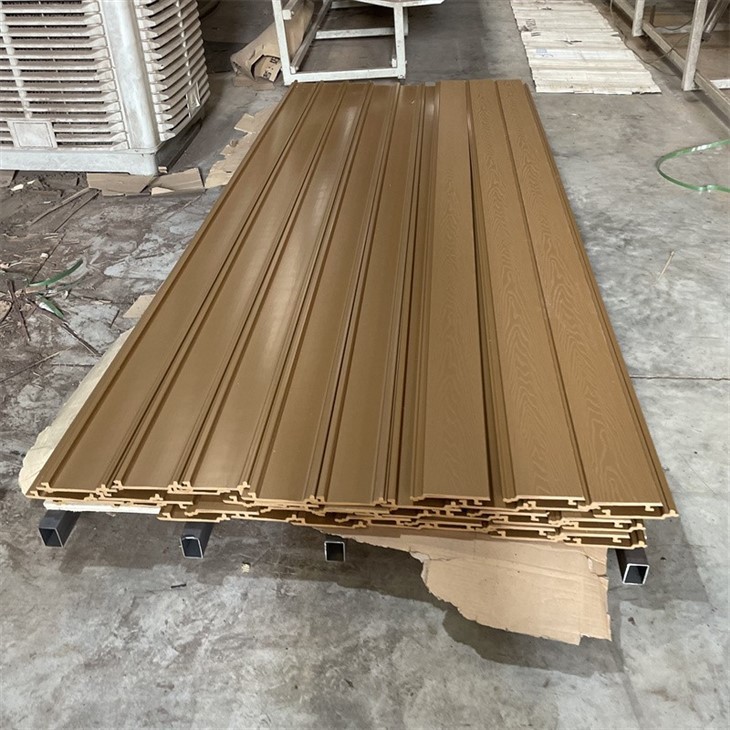 Exterior Wall Cladding WPC Wall Panel Outdoor WPC SLAT PANEL price