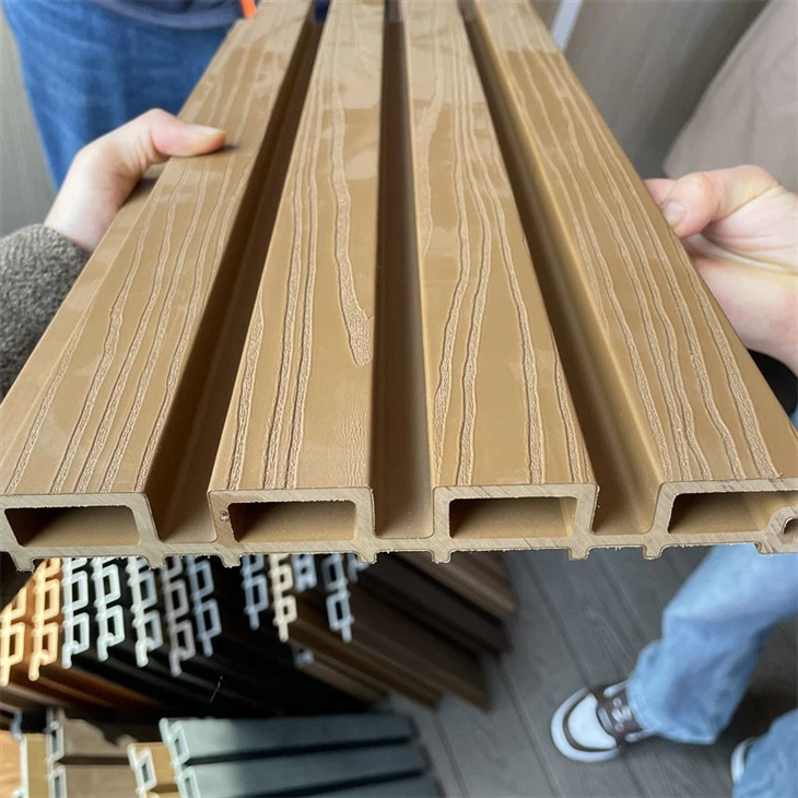 Exterior Wall Cladding WPC Wall Panel Outdoor WPC SLAT PANEL