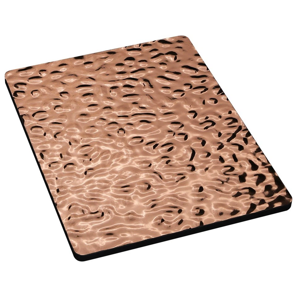 Factory Price Mirror PET Metal Texture Bamboo Charcoal Waterproof Solid Panels Background Wall Boards