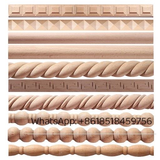 Furniture Decorative Moulding Custom Carved Wood Profiles suppliers