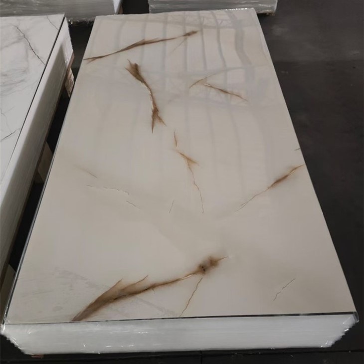 High Glossy UV Marble Sheets For TV Background Pvc Marble Panel Flexible Artificial UV Marble Sheets high quality