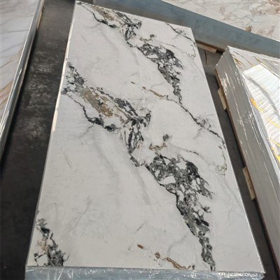 High Glossy UV Marble Sheets For TV Background Pvc Marble Panel Flexible Artificial UV Marble Sheets