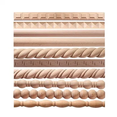 Solid Wood Carved Wood Mouldings Decorative Wood Moldings Furniture Trim
