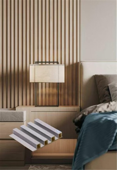 Waterproof Wpc Wall Panel Ceiling Wpc Slat Panel Cover Marble Color